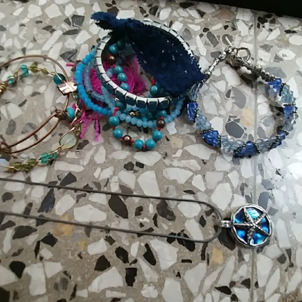 3 Randomized Blue Bracelet's